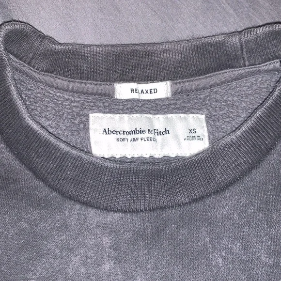 Abercrombie Mens Boys Smoke Tie Dye crew neck sweatshirt XS - Picture 4 of 4